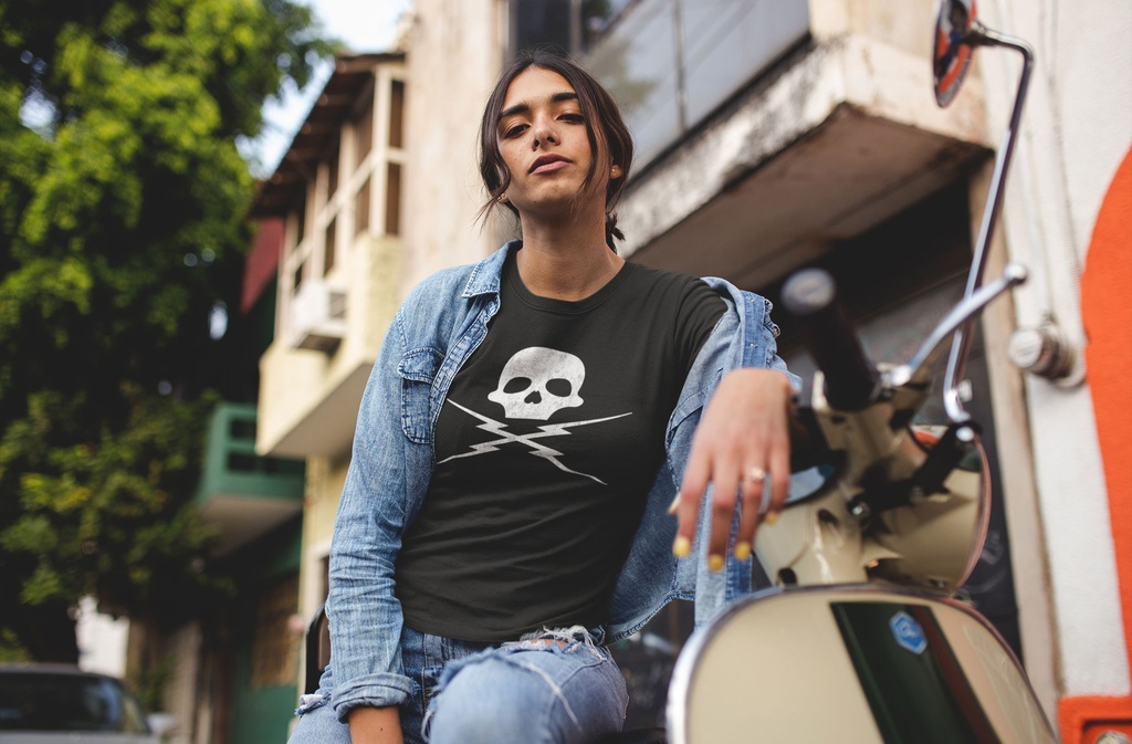 ELECTRIC SKULL (FEMME, NOIR, XS)